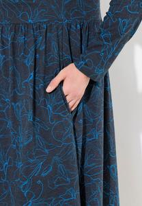 Платье из джерси LEAF PRINT Ulla Popken, черный