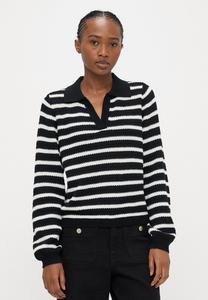 Джемпер Vero Moda Petite VMGORGEOUS V NECK, Black/Birch/Black