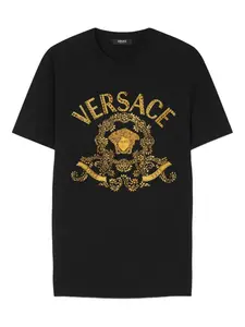 Футболка с логотипом Versace, черный