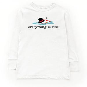 Футболка с длинным рукавом Everything is fine melted snowman The Juniper Shop, White