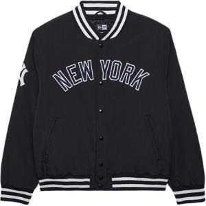 New Era Бейсбольная куртка MLB унисекс черная, Black