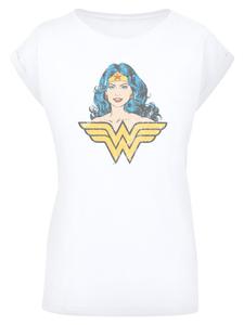 Рубашка F4NT4STIC DC Comics Superhelden Wonder Woman Gaze, белый