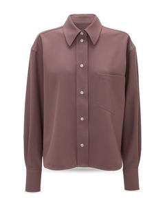 Короткая рубашка Victoria Beckham, фиолетовый