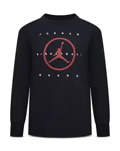 Детская футболка с длинными рукавами Jumpman для полетов (для подростков) Jordan, черный
