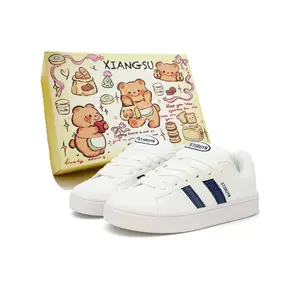 XIANGSU Модные универсальные классические винтажные низкие кроссовки, цвет черный, золотой