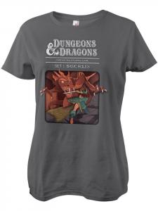 Dungeons And Dragons Футболка "D&D Set 1 - Basic Rules Girly Tee" серого цвета
