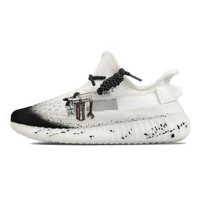 Adidas Originals Yeezy Boost 350 V2 повседневные кроссовки унисекс низкие белые черно-белые, цвет White Black