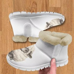 Легкие зимние ботинки Jeiento для женщин с теплой флисовой подкладкой, милые утепленные толстытые ботинки для улицы, Cute Sheep