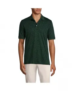 Мужская поло с коротким рукавом из хлопка Supima Lands' End, красный