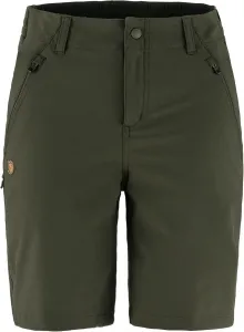 Женские шорты Fjällräven Abisko - эластичные вставки, легкая, прочная ткань - для походов и треккинга, Deep Forest