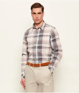 Льняная рубашка Холвик relaxed fit Barbour, мультиколор