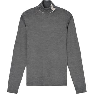 Свитер водолазка из вирджинской шерсти EMPORIO ARMANI, светло-коричневый