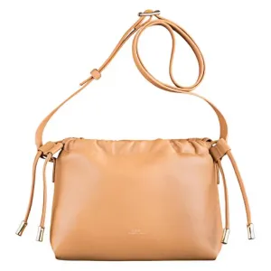 A.P.C Кожаный мини-клатч через плечо на одно плечо женский бежевый