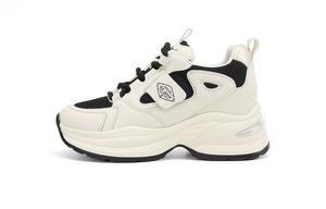 HLA Женские устойчивые к истиранию массивные кроссовки низкие бежево-черные, цвет Beige Black