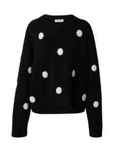 Свитер EDITED Floriane, черный/белый