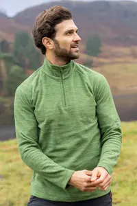 Дышащий флис Snowdon Micro Mountain Warehouse, зеленый