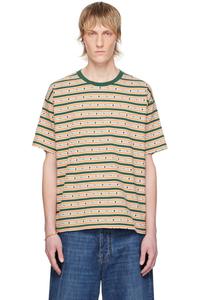 Скотти жаккардовая футболка Bode, зеленый