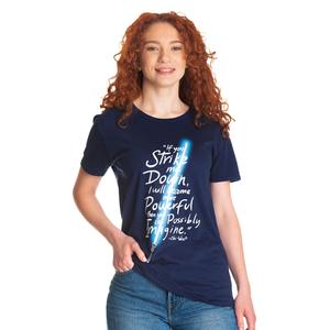 Футболка Звездные войны — Если ты меня ударишь синяя