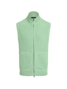 Жилет на молнии с воротником-стойкой Rlx Ralph Lauren, зеленый