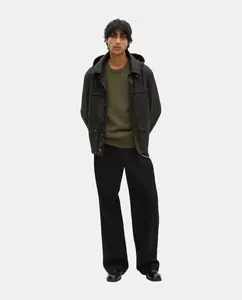 Короткая мужская парка со съёмным капюшоном The Kooples, черный