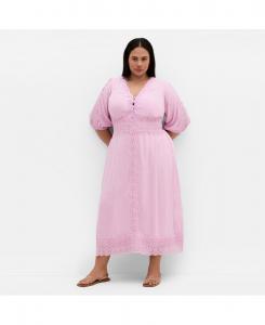 Платье-миди Belle с V-образным вырезом больших размеров CITY CHIC, Lavender