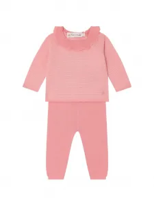 Комплект Anisa из топа и брюк с оборками Bonpoint, розовый