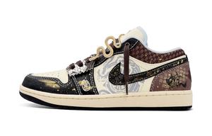 Jordan Баскетбольные кроссовки Air 1 Slip-Stand с низким верхом, мужские, коричневые