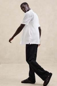 Курортная рубашка из льна пике Banana Republic, белый