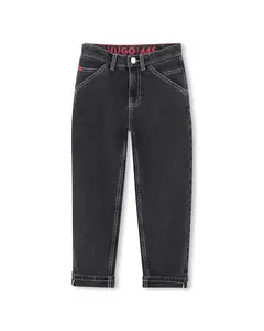 Детские джинсы черного цвета Hugo