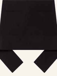 Мини-юбка с поясом Courrèges, черный