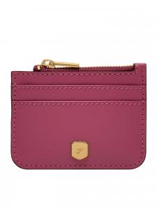 Женский кожаный футляр для карт Fossil, розовый, SL10078658