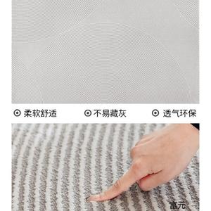 Katifia Ковер 200х340 см для гостиной/спальни, Katifeiya, итальянский минимализм, сплошной серый цвет, доставка за 10 дней