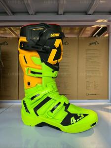 LEATT Внедорожные ботинки motorcycle 45 track forest road 55 competition с регулируемой осью, антискользящие, для мужчин и женщин, orange 45.5 fluorescent green universal version, размер 44.5