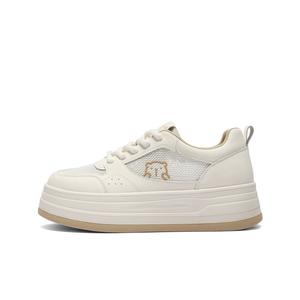 BELLE Низкие женские кроссовки для скейтбординга бежевого цвета