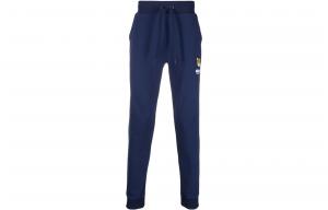 Тренировочные брюки с нашивкой-логотипом MOSCHINO, синий