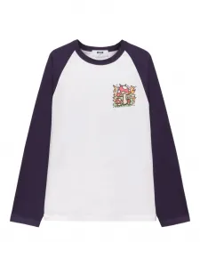 Футболка с длинными рукавами и графичным принтом Msgm, белый