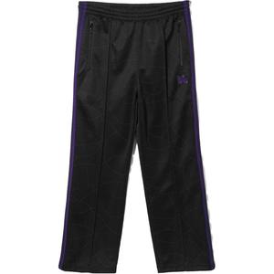 Брюки прямого кроя с вышитым логотипом Needles, черные