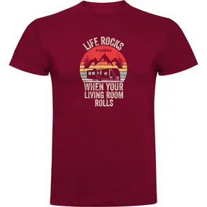 Футболка с коротким рукавом Kruskis Life Rocks, красный