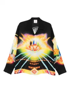 Шелковая рубашка Casablanca, черный