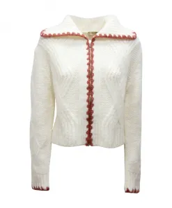 4322086 кардиган цвета слоновой кости Pho Firenze, белый