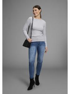 вязаный свитер серого меланжа Bruno Banani