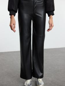 Брюки свободного кроя Trendyol, Black