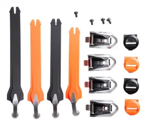 Комплект ремешков для ботинок Motion Fox Racing, флуоресцентный оранжевый