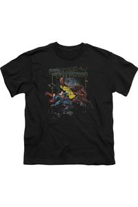 Футболка с коротким рукавом для детей "Супермен: Решающая битва" Gildan, черный