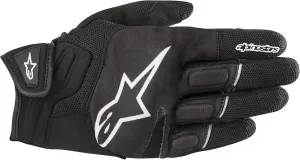 Защитные мотоциклетные перчатки Alpinestars Atom - короткие кожаные перчатки для мужчин/спортсменов, для круглогодичного использования - кожа/текстиль, размер XXL, Black / White
