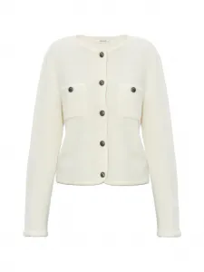 Кардиган на пуговицах с нагрудным карманом Gestuz, бежевый