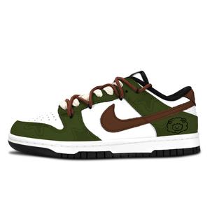 Nike Данки черно-белые, зеленый оттенок, веселые устойчивые к истиранию низкие скейтбордские кроссовки унисекс зеленый белый - зеленый белый, цвет Green White