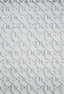 Ковер SAFAVIEH, 183 x 275 см, Tibetan Collection - Blue & Ivory, ручная вязка из вискозы, идеален для помещений с высокой проходимостью в гостиной, спальне (TB831B)