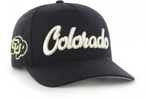 Мужская черная регулируемая кепка Colorado Buffaloes '47 с надписью Overhand