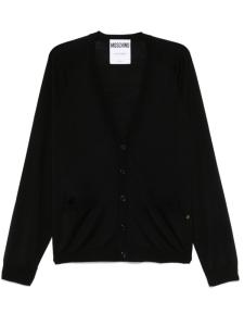 Кардиган тонкой вязки Moschino, черный